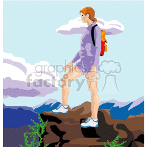 hiking002 clipart. Royalty-free icon # 168006