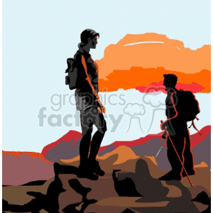 hiking004 clipart. Commercial use image # 168008