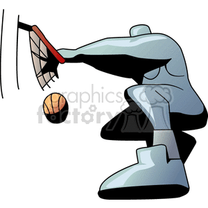 basketball dunk clipart. Royalty-free image # 168531