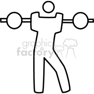   bodybuilder bodybuilders muscle muscles weight lifting weights barbell barbells fitness exercise exercising Clip Art Sports Fitness 