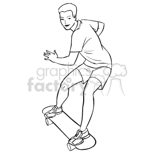 Sport001_bw clipart. Royalty-free image # 169574