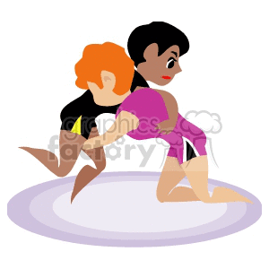 1004wrestling004 clipart. Commercial use image # 170252