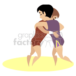 1004wrestling009 clipart. Commercial use image # 170257