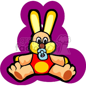 stuffed-bunny clipart. Commercial use image # 171350