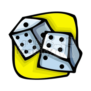  dice craps gamble gambling casino casinos  bone.gif Clip Art Toys-Games Games 