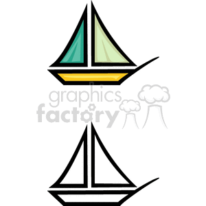   sail boat boats  BTW0102.gif Clip Art Transportation 