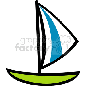   sail boat boats  FTW0100.gif Clip Art Transportation 