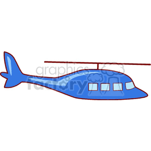 blue helicopter clipart. Commercial use image # 171984