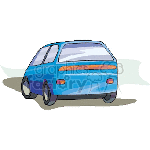 bluelittlecar clipart. Commercial use image # 172425