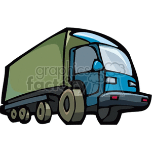  trucks truck box  truck8121.gif Clip Art Transportation Land 