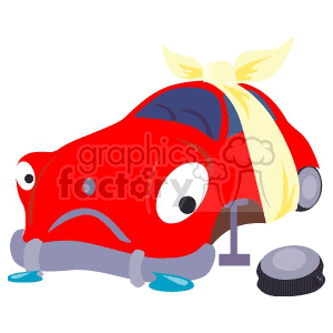 sick car clipart. Commercial use image # 172948