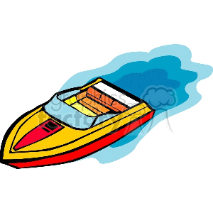 water-speedboat clipart. Commercial use image # 173400