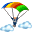 parachute icon clipart. Royalty-free image # 176259