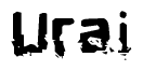 The image contains the word Urai in a stylized font with a static looking effect at the bottom of the words