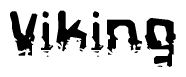 The image contains the word Viking in a stylized font with a static looking effect at the bottom of the words