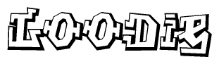 The clipart image features a stylized text in a graffiti font that reads Loodie.