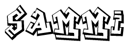 The clipart image features a stylized text in a graffiti font that reads Sammi.