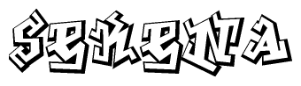 The clipart image features a stylized text in a graffiti font that reads Sekena.