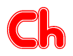 The image displays the word Ch written in a stylized red font with hearts inside the letters.