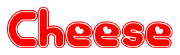 The image displays the word Cheese written in a stylized red font with hearts inside the letters.