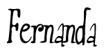 The image contains the word 'Fernanda' written in a cursive, stylized font.