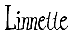 The image is a stylized text or script that reads 'Linnette' in a cursive or calligraphic font.