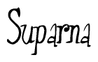 The image contains the word 'Suparna' written in a cursive, stylized font.
