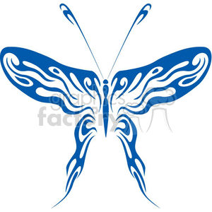  butterfly Blue Tattoo clipart. Commercial use image # 368340