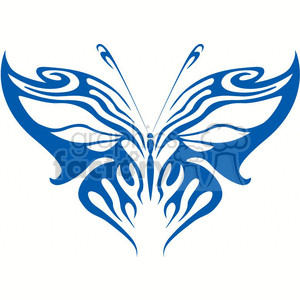 Blue butterfly tatoo clipart. Royalty-free image # 368352