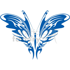 a blue butterfly clipart. Royalty-free image # 368360