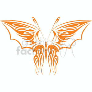 bat like butterfly tribal clipart. Royalty-free image # 368368