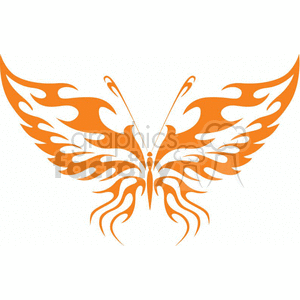Tattoo butterfly tribal design clipart. Commercial use image # 368408
