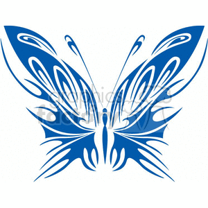 A blue butterfly  clipart. Commercial use image # 368428