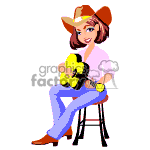 cowgirl-008 clipart. Commercial use image # 369456