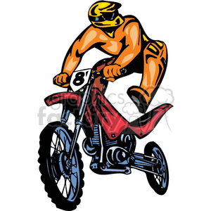 mx motocross010 clipart. Commercial use image # 369864