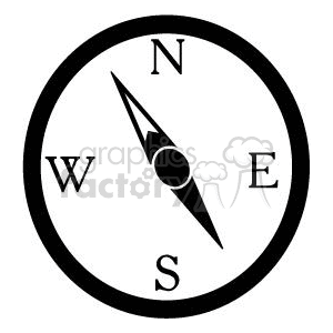black and white compass clipart.