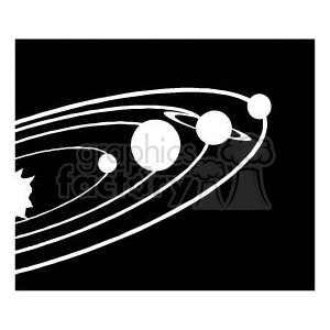 Our solar system clipart.