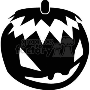 Black and white pumpkin clipart. Royalty-free image # 371999