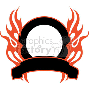 flaming template 016 clipart. Royalty-free image # 372827