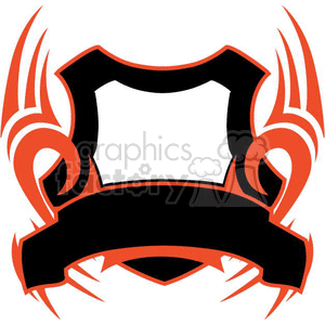 flaming template 019 clipart. Commercial use image # 372832