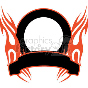 flaming template 026 clipart. Commercial use image # 372857
