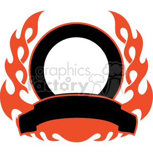 flaming template 066 clipart. Royalty-free image # 372867