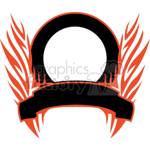 flaming template 030 clipart. Royalty-free image # 372872