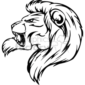 lion mascot clipart. Commercial use image # 373031