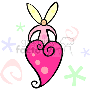 valentines valentine day love heart hearts Spel060 Clip Art Holidays fairy holding pink whimsical