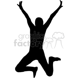 silhouette Olympic winner  clipart. Royalty-free image # 373859