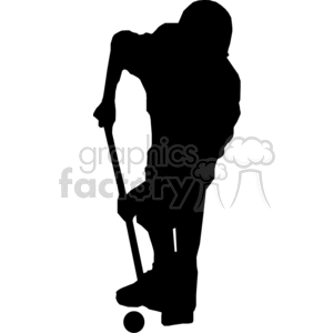 Golf player shadow clipart. Commercial use image # 373864