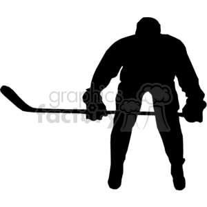 Hockey player silhouette clipart. Royalty-free image # 373869