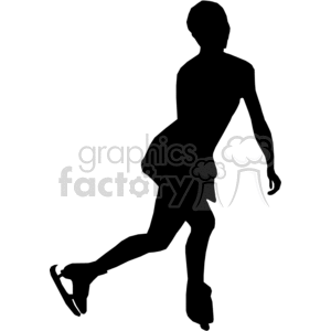 people shadow shadows silhouette silhouettes black white vinyl ready vinyl-ready cutter action vector eps png jpg gif clipart ice skating skater skaters figure
