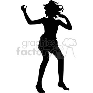 Women dancing and having a good time clipart. Commercial use image # 373944